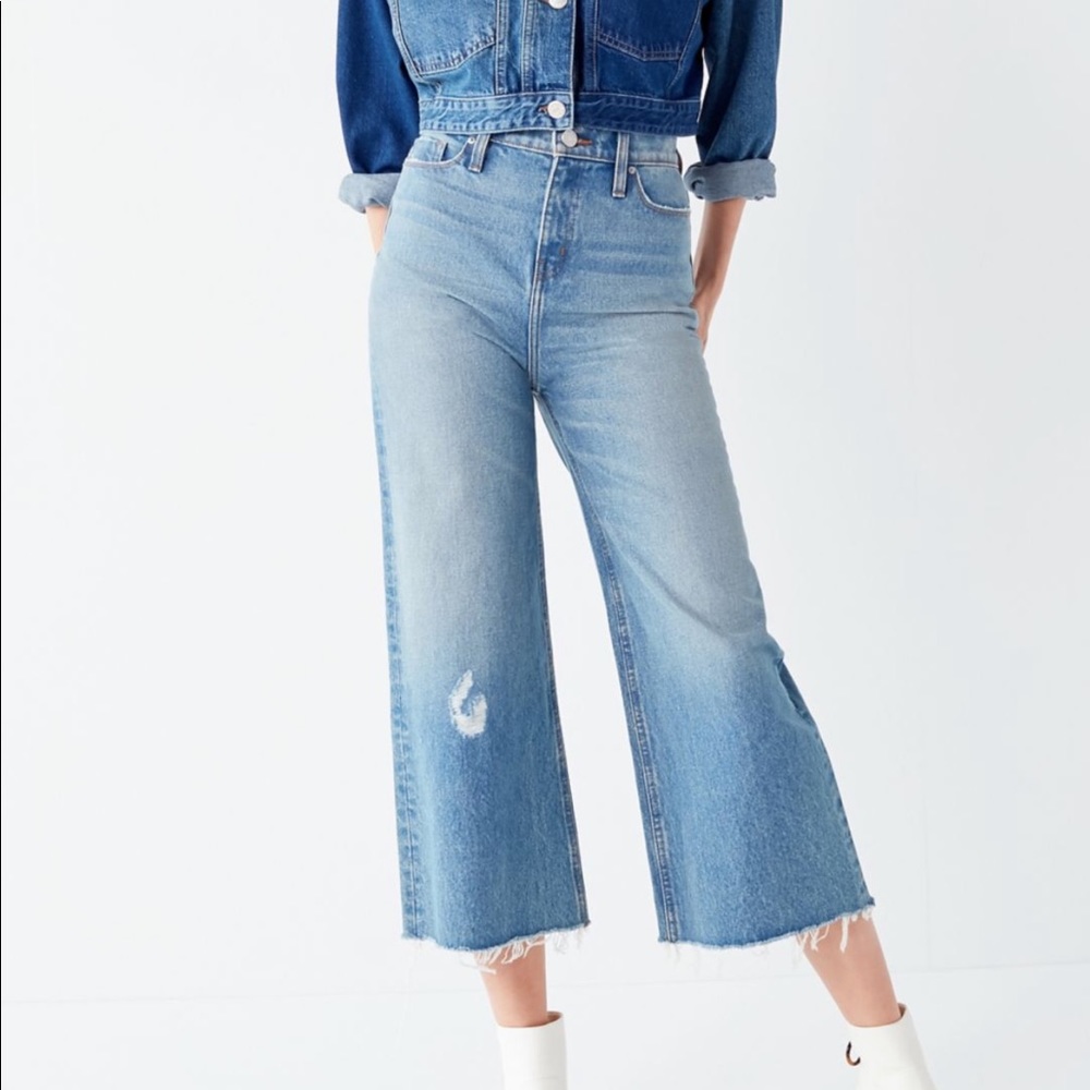 BDG CROPPED DENIM CULOTTE